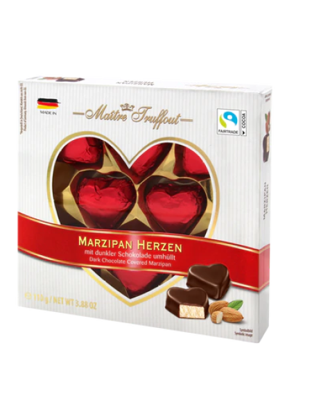 Марципановые сердечки Maître Truffout Marzipan hearts 110 г