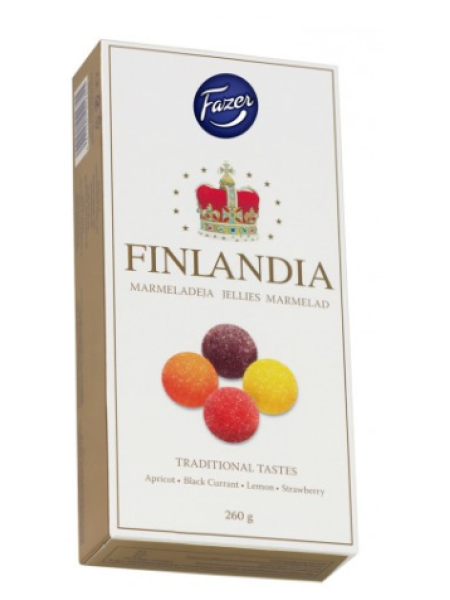 Ассорти мармелада в коробке Fazer Finlandia Marmeladirasia 260г  