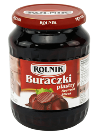 Свекла резанная в маринаде ROLNIK Buraczki Plastry 720 мл