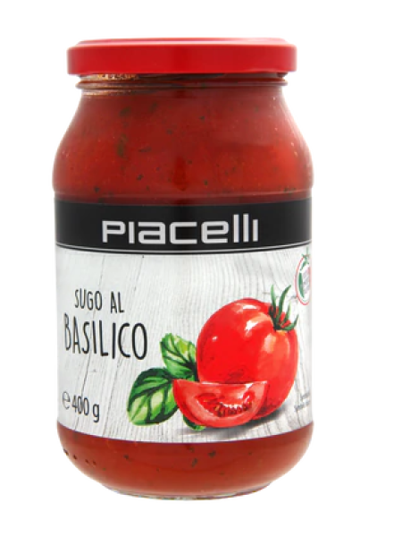 Томатная паста с базиликом Piacelli Sugo di Basilico 400г