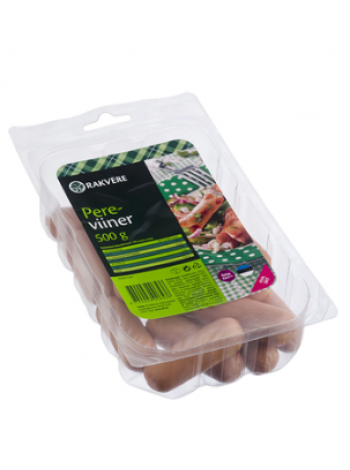 Сосиски RAKVERE Pereviiner 500г свинина кура