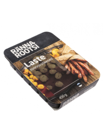 Детские сырокопченые колбаски в бараньих кишках RANNAROOTSI Laste 450г