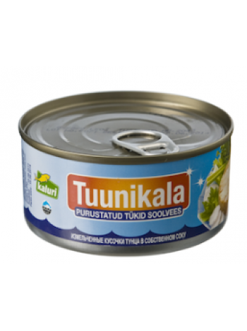 Измельченные кусочки тунца в рассоле KAPTEN GRANT 185г