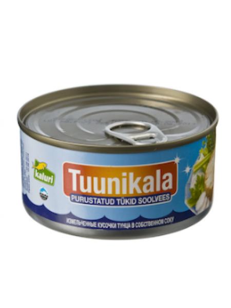 Измельченные кусочки тунца в рассоле KAPTEN GRANT 185г