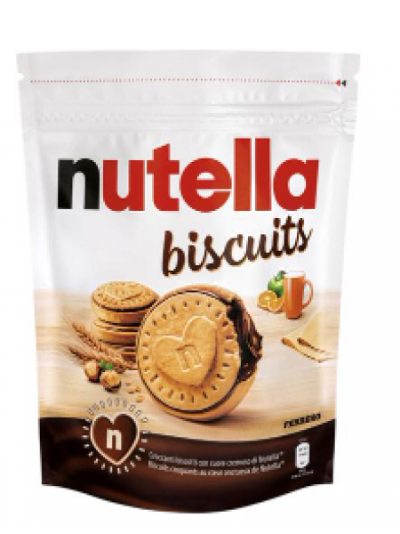 Бисквитное печенье с начинкой из фундука и какао Nutella Biscvits 14шт 193г