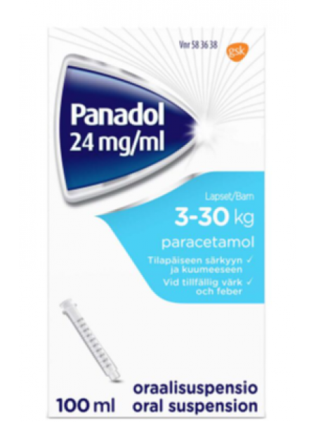 Суспензия для детей PANADOL 24мг/мл 100мл  