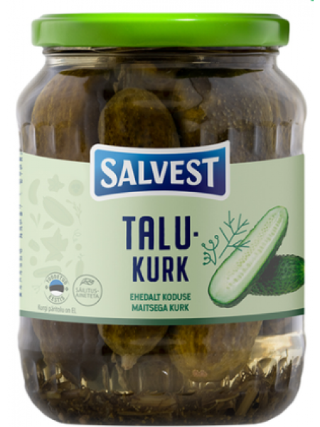 Маринованные огурцы с укропом SALVEST Talukurk 675/360г