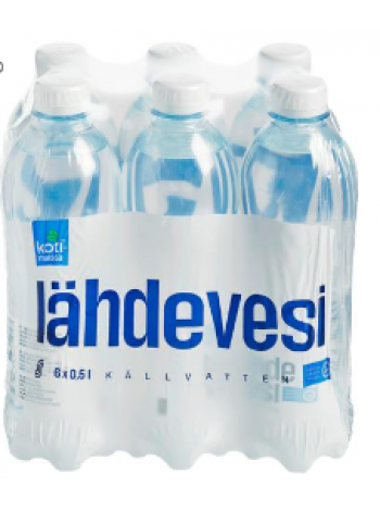Родниковая вода Kotimaista lähdevesi 6х0,5л