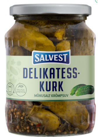 Маринованные огурчики SALVEST Salvest Delikatesskurk 330г