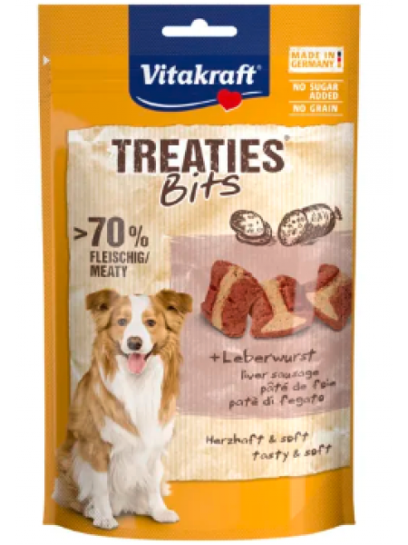 Лакомство для собак со вкусом курицы или печени Vitakraft Treaties Bits 120г