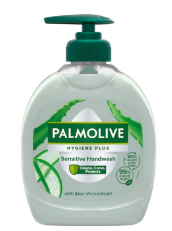 Жидкое мыло Palmolive Hygiene+ Sensitive 300мл с экстрактом алоэ вера 