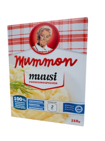 Картофельное пюре в порошке Mummon Muusi Perunamuusijauhe 210г без лактозы