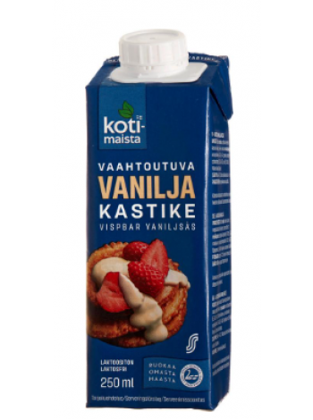 Заварной крем Kotimaista Vaahtoutuva Vanilja kastike 250мл без лактозы