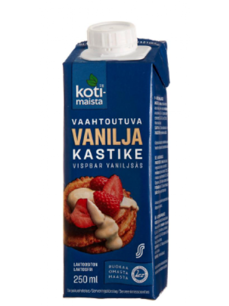 Заварной крем Kotimaista Vaahtoutuva Vanilja kastike 250мл без лактозы