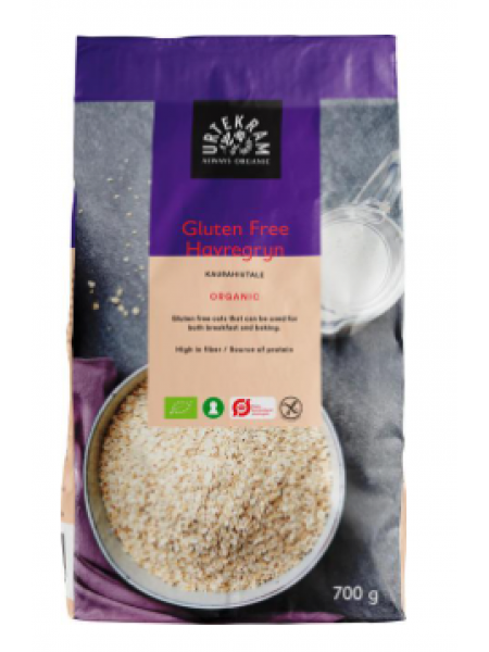 Органическая овсянка без глютена  URTEKRAM Luomu Gluteeniton Kaurahiutale 700г