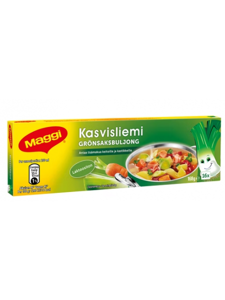 Овощные бульонные кубики Maggi Kasvisliemi 16 шт/168г