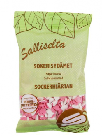 Сахарные сердечки Sallinen Sokerisydämet 100г