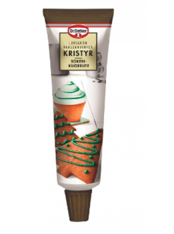  Сахарная пудра Dr. Oetker Vaaleanvihreä 125г в тубе светло-зеленая