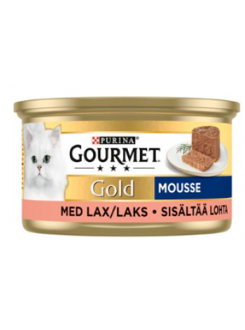 Мусс из лосося для кошек Gourmet Gold Mousse Lohi Kissanruoka 85г