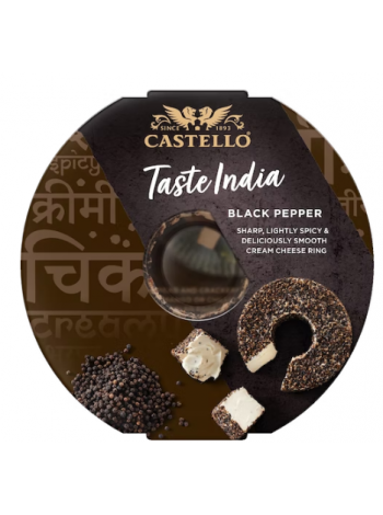 Сыр с черным перцем Castello mustapippuri tuorejuusto 125 г