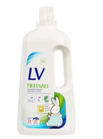 Жидкость для стирки без ароматизаторов и красителей LV Pikkuväki pyykinpesuneste 1,5л для детей