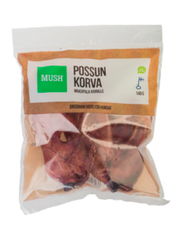 Снеки из свиных ушей для собак Mush Snacks possun korva 140 г