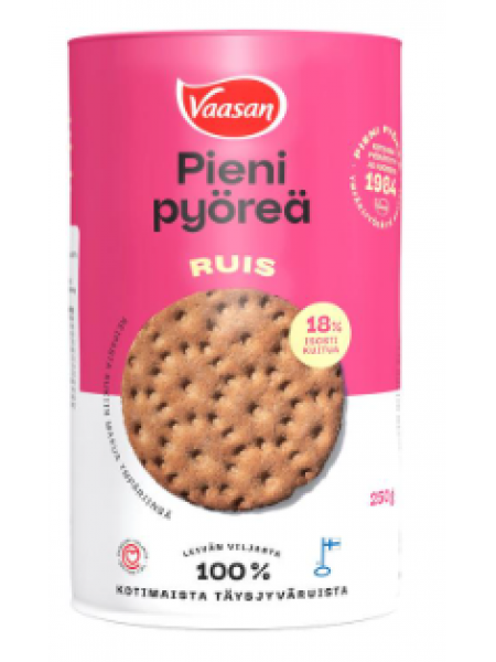 Ржаные хлебцы из непросеянной муки VAASAN PIENI PYÖREÄ Ruis 250 г