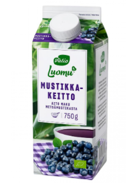 Органический кисель черничный Valio Luomu mustikka keitto 750 мл