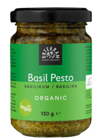 Органическая паста песто из базилика Urtekram luomu Basilika 130 г 