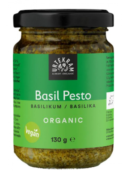 Органическая паста песто из базилика Urtekram luomu Basilika 130 г 