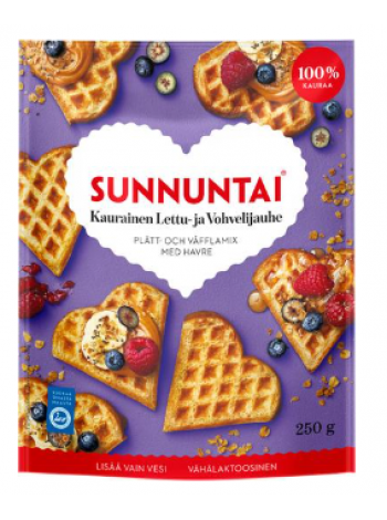 Мучная смесь для блинов и вафель Sunnuntai lettu- ja vohvelijauhe 250г