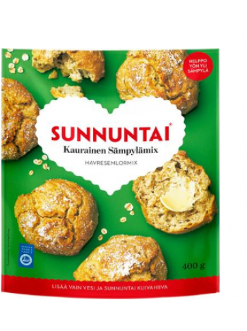 Готовая мучная смесь Sunnuntai kaurasämpylämix 400г