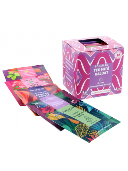 Ассорти чая травяной ароматизированный Forsman Pyramid Tea What You Want 10x2,5 г