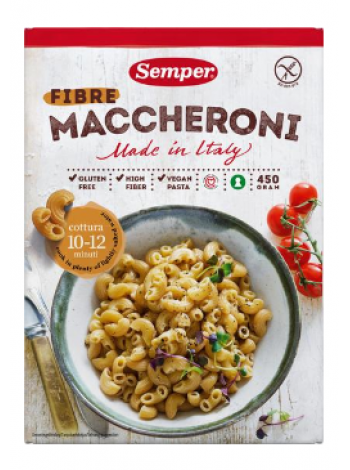 Ракушки без глютена Semper Maccheroni 450 г 