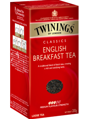 Чай Английский завтрак рассыпной Twinings English Breakfast 200г