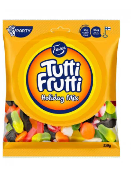 Конфеты жевательные Fazer Tutti Frutti Holiday Mix 350г