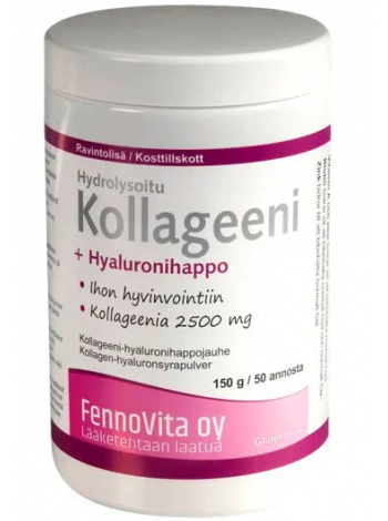 Порошок Коллагена Fennovita Collagen + Hyaluronic Acid 150г