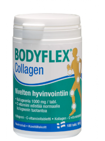 Пищевая добавка с коллагеном и витамином С Bodyflex Collagen 180 таб по 191г