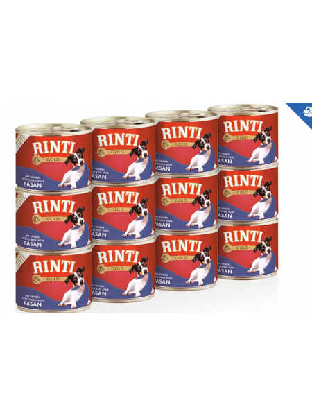 Влажный корм для собак Rinti Gold Fasan 12 x 185 г говядина