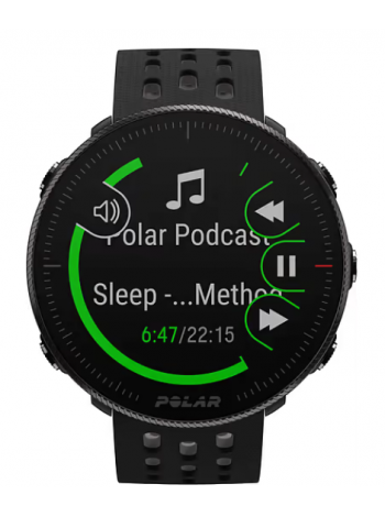 Спортивные часы Polar Vantage M2 S / L браслет цвет черный / серый