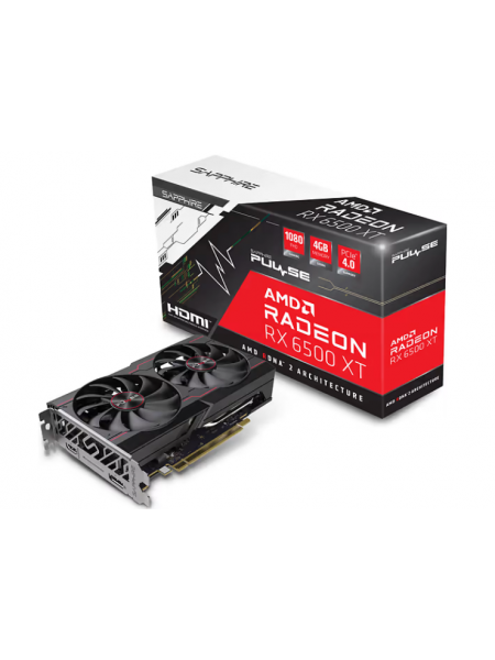 Видеокарта Sapphire Radeon RX 6500 XT Pulse для шины PCI-e