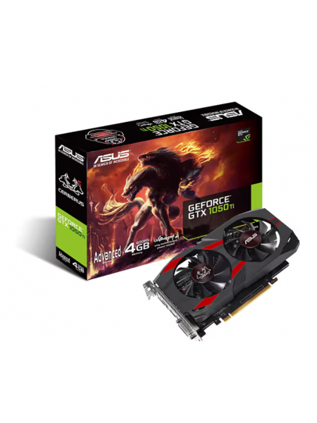 Видеокарта Asus GeForce GTX 1050Ti CERBERUS-GTX1050TI-A4G 4096 МБ для PCI-e