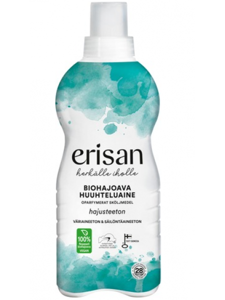 Биоразлагаемый кондиционер для белья Erisan Hajusteeton Biohajoava Huuhteluaine 850 мл