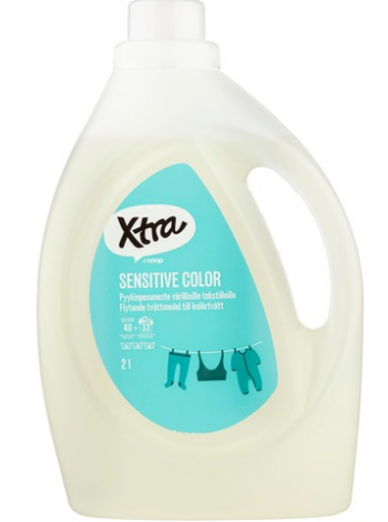Жидкий стиральный порошок Xtra Sensitive Color 2л для цветных тканей