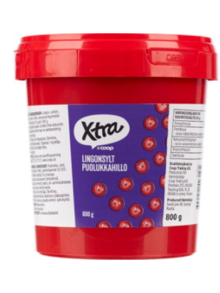 Брусничное варенье X-tra Puolukkahillo 800г