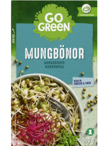 Сушеные бобы мунг GoGreen Mungbonor 500г