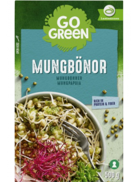 Сушеные бобы мунг GoGreen Mungbonor 500г