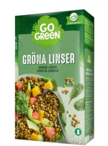 Чечевица зеленая GoGreen 400 г