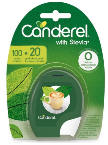Подсластитель Canderel Stevia makeutusainepuriste 120шт