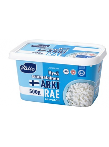Творог без лактозы Valio Hyvä Suomalainen Arki Rae Rasvaton 500г обезжиренный
